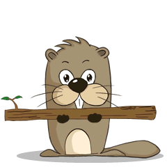 Gif animé castor